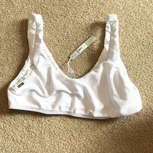 Goodberry white bikini top M